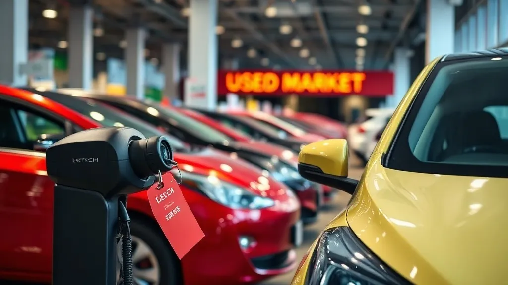 Carro elétrico BYD Dolphin Mini em concessionária brasileira com placa de preço visível ao fundo