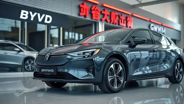 BYD Dolphin e GWM ORA 03 lado a lado em estacionamento no Brasil