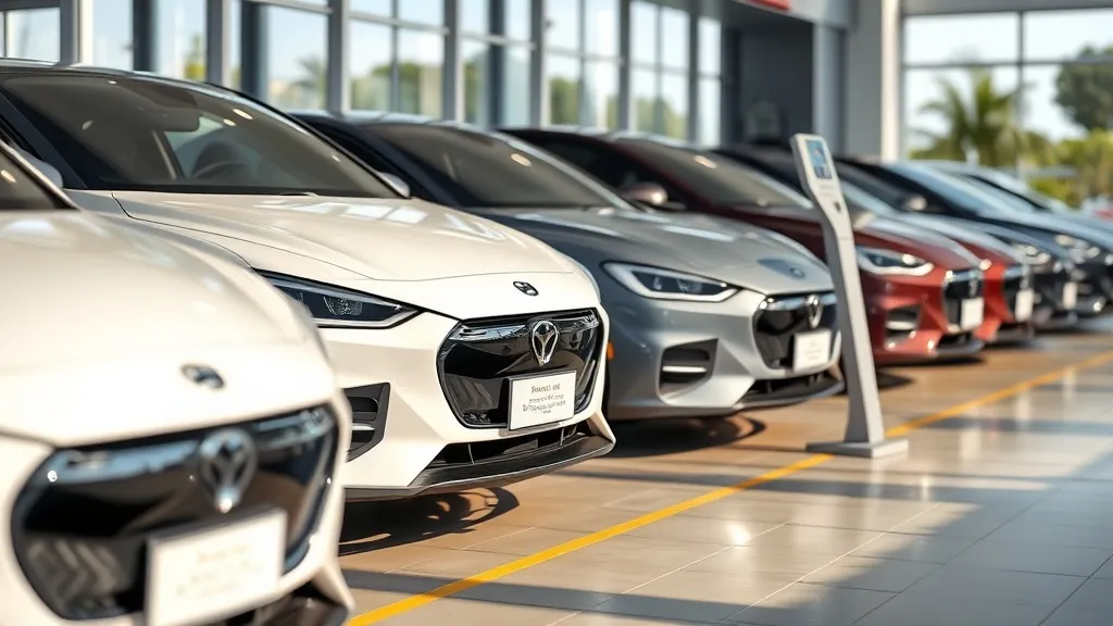 Concessionária de carro elétrico com consultor explicando contrato de garantia estendida a cliente no Brasil