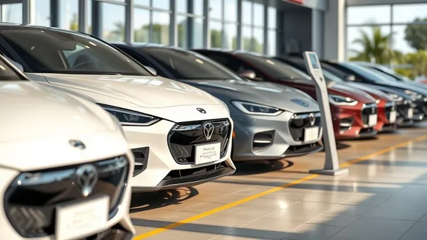 Concessionária de carro elétrico com consultor explicando contrato de garantia estendida a cliente no Brasil