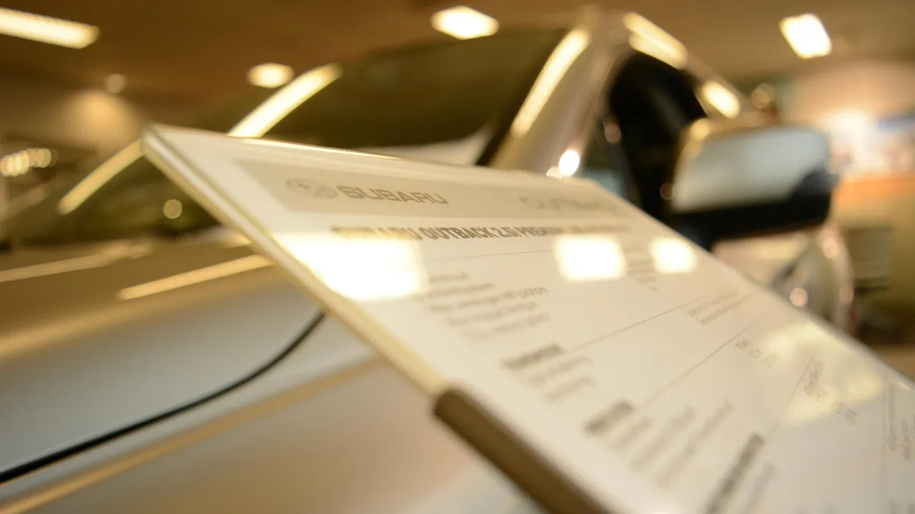 Concessionária de automóveis com placa indicando vendas e exposição de veículos