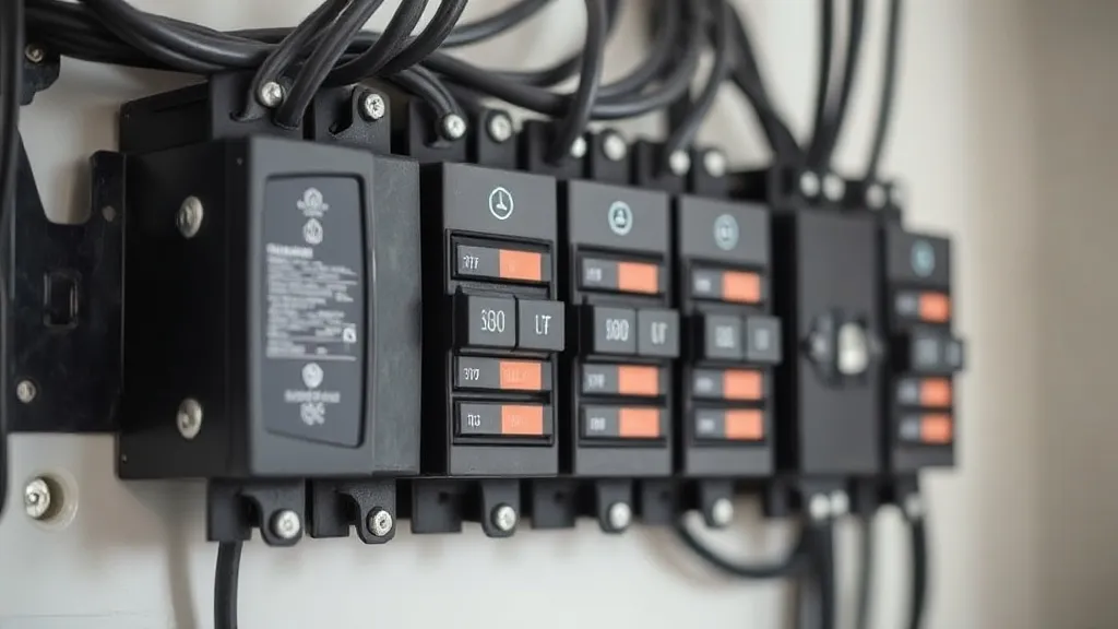 Quadro de distribuição elétrica residencial com disjuntores, representando a infraestrutura necessária para instalar wallbox de carro elétrico